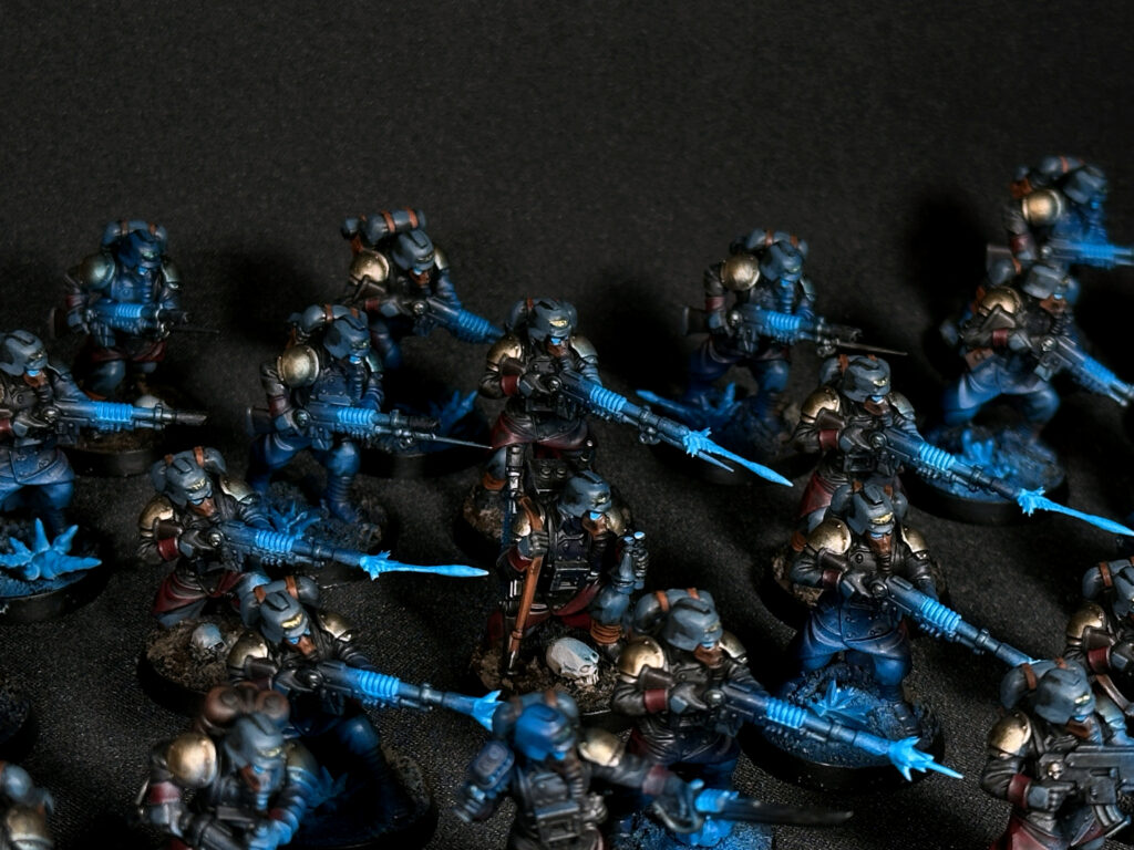 Death Korps of Krieg with blue fire