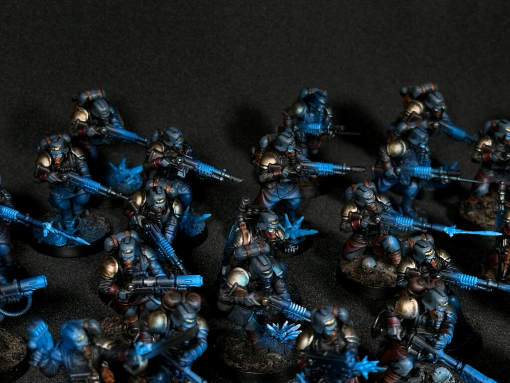 Death Korps of Krieg with blue fire