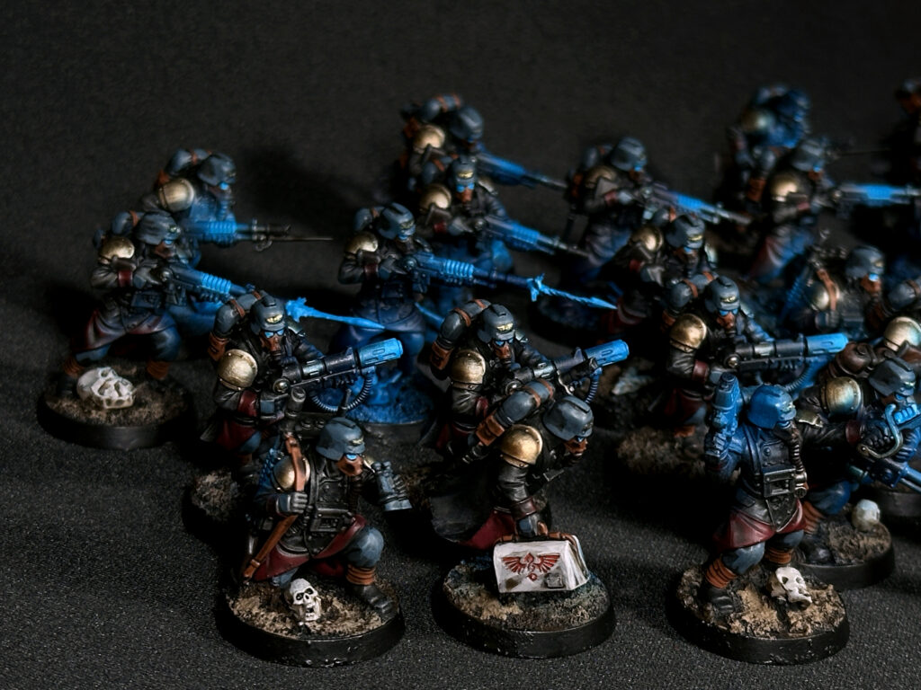 Death Korps of Krieg with blue fire