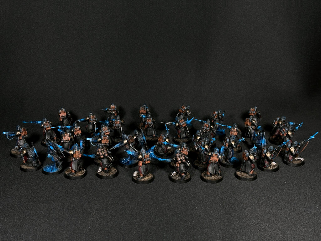Death Korps of Krieg with blue fire