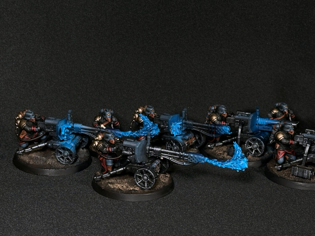 Death Korps of Krieg with blue fire